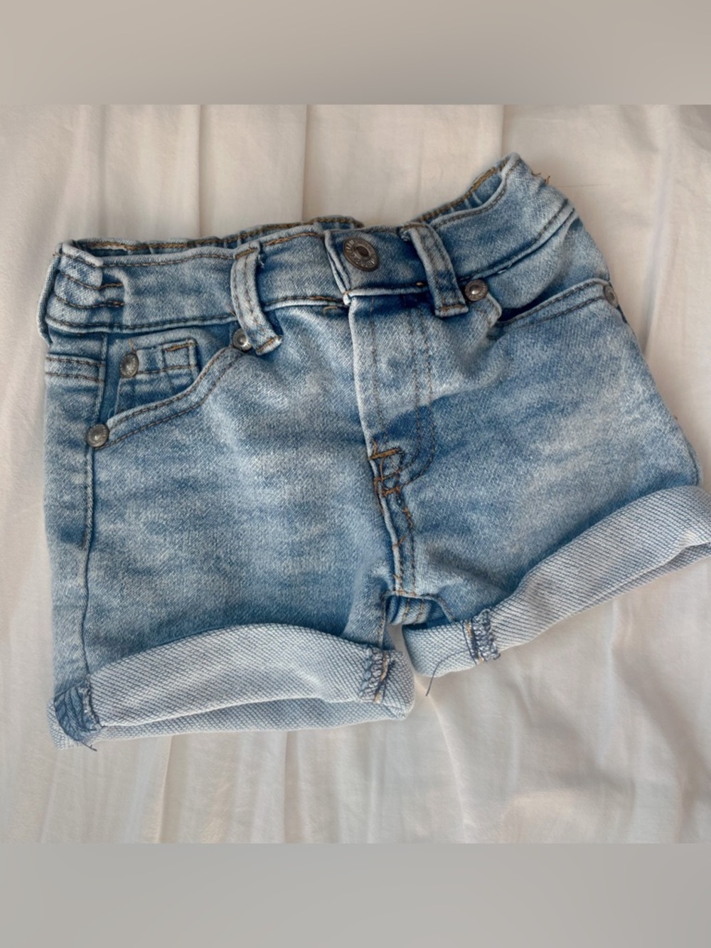 Baby Girl High Quality Denim Shorts - size 12 months